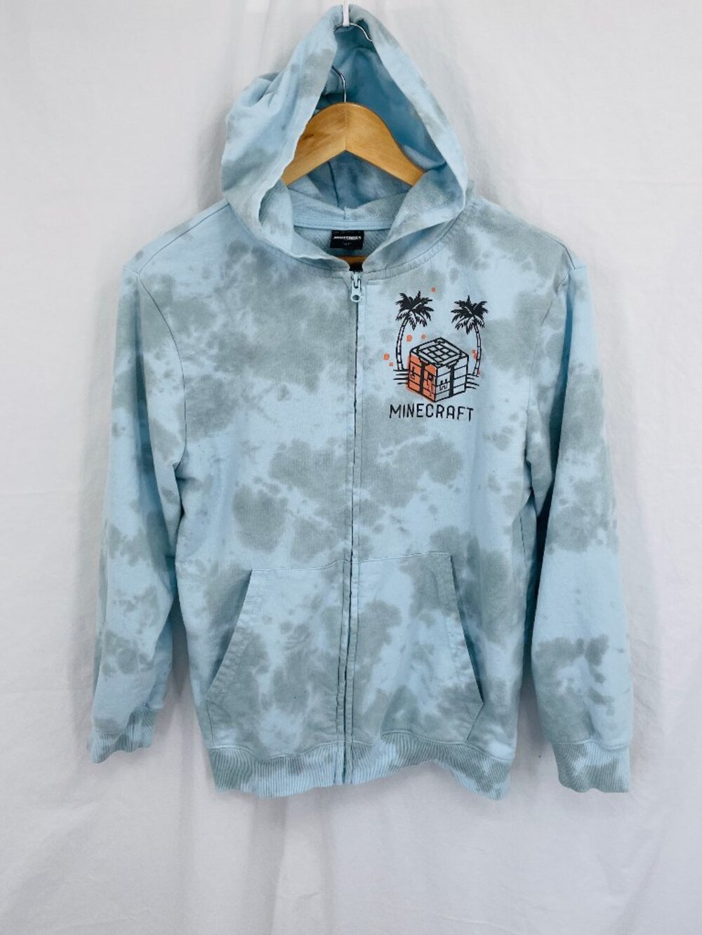 Minecraft YOUTH Tie-Dye Full Zip Hoodie